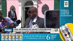 Former PM Minnis On Grand Lucayan Sale