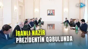Prezident İlham Əliyev İranın müdafiə və silahlı qüvvələrə dəstək nazirini qəbul edib