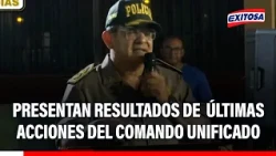 🔴🔵 Presentan resultados de las últimas acciones del Comando Unificado contra la delincuencia