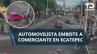 Driver hits coffee vendor on the streets of Ecatepec