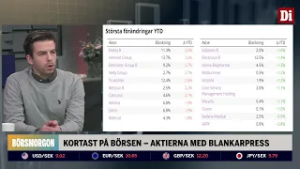 Blankningen på börsen ökar: "The usual suspects"