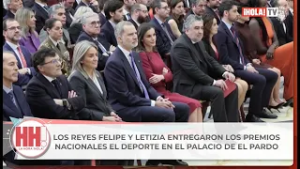 LOS REYES FELIPE Y LETIZIA ENTREGARON LOS PREMIOS NACIONALES DEL DEPORTE EN EL PALACIO DE EL PARDO.
