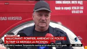 Halucinant: Pompier, amendat în drum spre incendiu. Putea să ardă casa