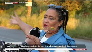 Riverlea residents on the deployment of the army: Mbali Thethani reports