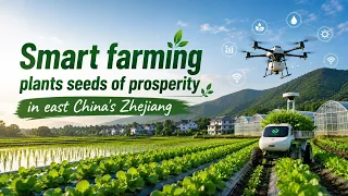 Smart farming plants seeds of prosperity in east China's Zhejiang
