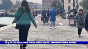 1kg di cocaina nella borsa della spesa: arrestato a Venezia 13.02.2026