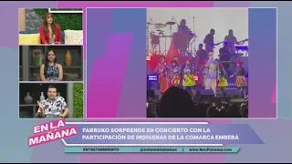 Farruko sorprende en concierto con la participación de indígenas de la Comarca Emberá