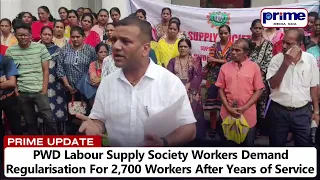 PWD Labour Supply Society Workers Demand Regularisation For 2,700 Workers After Years of Service