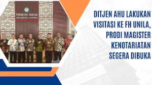 Ditjen AHU Lakukan Visitasi ke FH UNILA