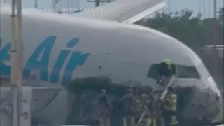 At least 5 killed after Amazon cargo plane goes off runway at Miami International Airport