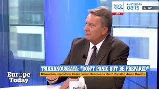 Tsikhanouskaya, on rising drone threats in Europe: "Be prepared"