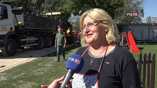Prilog   RTVKV   U Mrsaću ulica slavnog heroja dobila nov asfalt