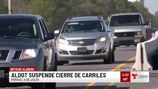 Telemundo Birmingham | ALDOT suspende obras en carreteras para el 4 de julio