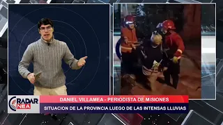 RADAR NEA - ALERTA POR INTENSAS LLUVIAS EN MISIONES - DANIEL VILLAMEA, PERIODISTA DE OBERA