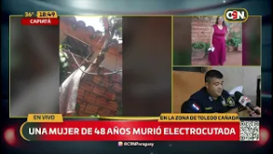 Mujer falleció tras recibir descarga eléctrica