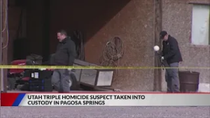 Suspect arrested in Colorado, accused of killing 3 people in Utah