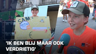 Sam haalt 31.000 euro op voor KiKa met fietstocht van Maastricht naar Stad voor overleden vriend