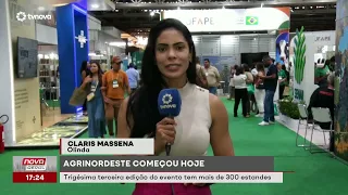 Agrinordeste started today. 33rd edition of the event has over 300 booths.