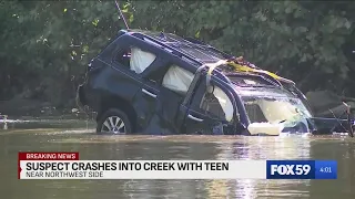 Maryland man wanted for child sex crimes crashed vehicle into Fall Creek after pursuit, injuring 14-