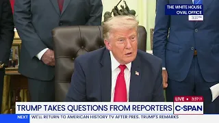 President Trump on U.S. not withdrawing from Iran war