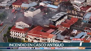 Nuevo incendio en Casco Antiguo afectó tres estructuras y dejó más de 38 personas damnificadas
