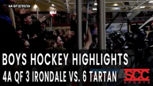 Highlights - HS Boys Hockey Section 4A Quarterfinal - 3 Irondale vs. 6 Tartan - February 20, 2026