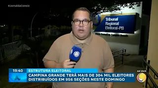 Campina Grande will have over 304,000 voters distributed across 956 polling stations this Sunday