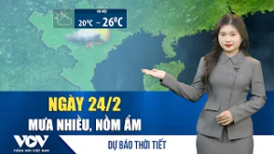 Dự báo thời tiết đêm nay và ngày mai 24/2 |Miền Bắc đón chuỗi ngày mưa ẩm sau kỳ nghỉ Tết nguyên đán