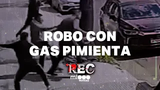 PEPPER SPRAY ROBBERY - BRUTAL BEATING #REC