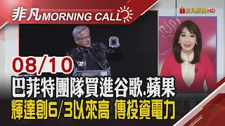 台股五面向利多 本周MSCI季調 處置新制今上路 傳台積買友達兩廠 MLCC追價搶料潮 伺服器法說接力｜主播陳韋如｜【非凡Morning Call】20260810｜非凡財經新聞