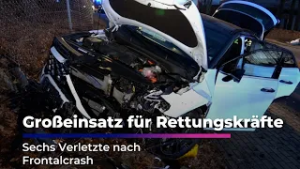 Frontalcrash in Bannewitz: Sechs Verletzte | Sachsen Fernsehen