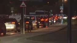 Residents of Perales del Río, trapped in a traffic jam every morning