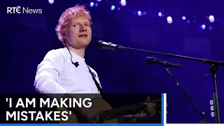 Ed Sheeran says Gaza situation 'unjustifiable' | RTÉ News