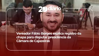 Councilman Fábio Borges explains the registration of his ticket to run for President of the Cajaz...
