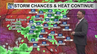 Monsoon storm chances continue for parts of New Mexico this week
