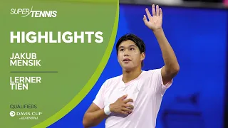 Mensik vs. Tien | Davis Cup by Generali Qualifying Highlights