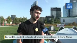 Caro affitti, studenti in tenda all’ombra dei grattacieli di Porta Nuova