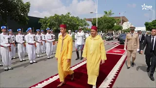 Luncheon in the presence of Their Royal Highnesses Crown Prince Moulay El Hassan and Prince Moula...