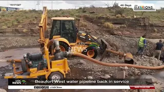 Beaufort West water pipeline back in service