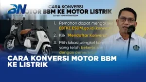 Simak Cara Konversi Motor BBM ke Motor Listrik