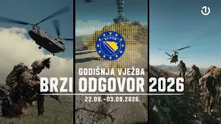 „BRZI ODGOVOR 2026“: EUFOR od 22. avgusta provodi veliku vježbu širom BiH