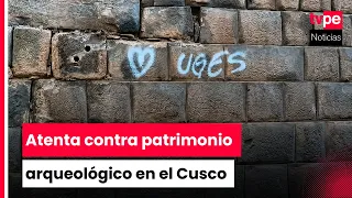 Cusco: Individuals arrested for graffiti on Inca walls in Loreto Alley