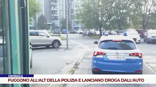 NEWS. FLEEING POLICE STOP AND THROWING DRUGS FROM CAR: ARRESTED