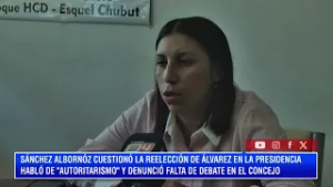 SILVANA SANCHEZ ALBORNOZ - CRITICA REELECCION DE ALVAREZ