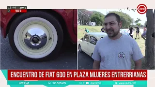 encuentro de Fiat 600 en Plaza Mujeres Entrerrianas