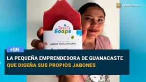 La pequeña emprendedora de Guanacaste que diseña sus propios jabones