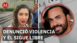Woman reports domestic violence by ex-husband; despite arrest warrant, he remains free and contin...