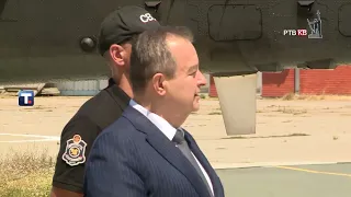 Helikopter i kamioni sa vatrogascima krenuli za Španiju, ispratio ih Dačić