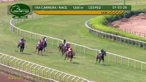Hipódromo Monterrico - 1ra Carrera 01 Marzo 26
