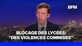 High school blockades: Édouard Geffray denounces "violence committed by outsiders"